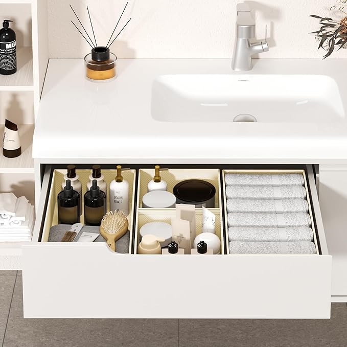 DIMJ Drawer Organizer Clothes 24 Pack - Foldable Baby Organizers and Storage & Dresser Organizer for Bedroom, Closet - Nursery Organization Dresser Dividers for underwear, Sock,Bra, Belt, Tie