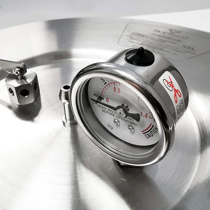BUFFALO Stainless Steel Pressure Cooker_All Series (Accessory, Pressure Gauge - Fits 37 Quart)