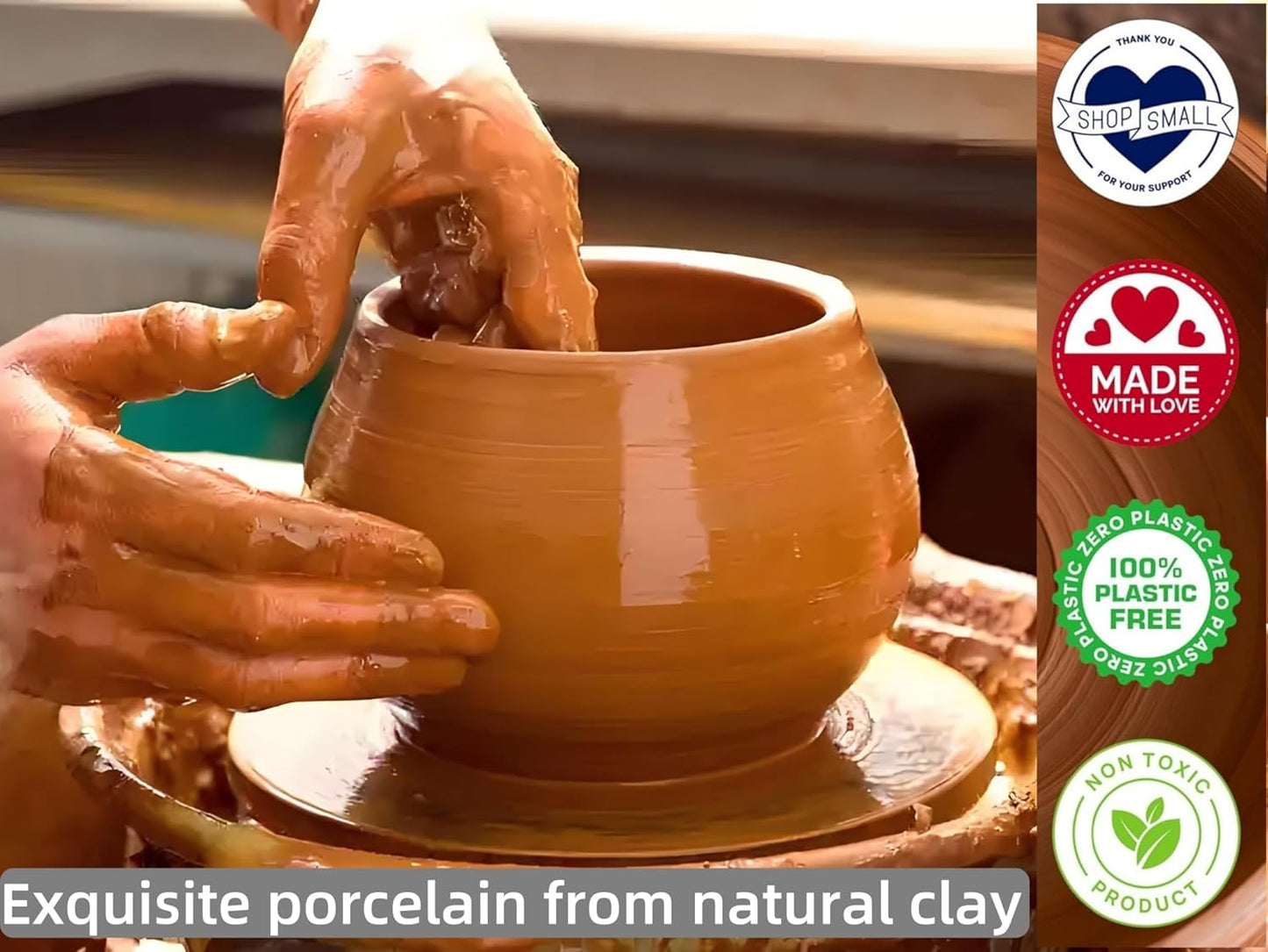 Medium Stoneware Kitchen Utensil Holder for Kitchen Counter Short Cooking Utensil Holder for Countertop Spatula Holder Small Utensil Crock Cutlery Holder Silverware Caddy Flower Vase (Retro Black)