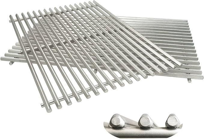 9.5MM 19.5" Sear Grate for Weber Genesis 300 Series, E310 E320 E330 S310 S320 S330, Weber Grill Grate Stainless Steel Cooking Grates Replacement Parts Weber Genesis Grill Grates 7528 7524