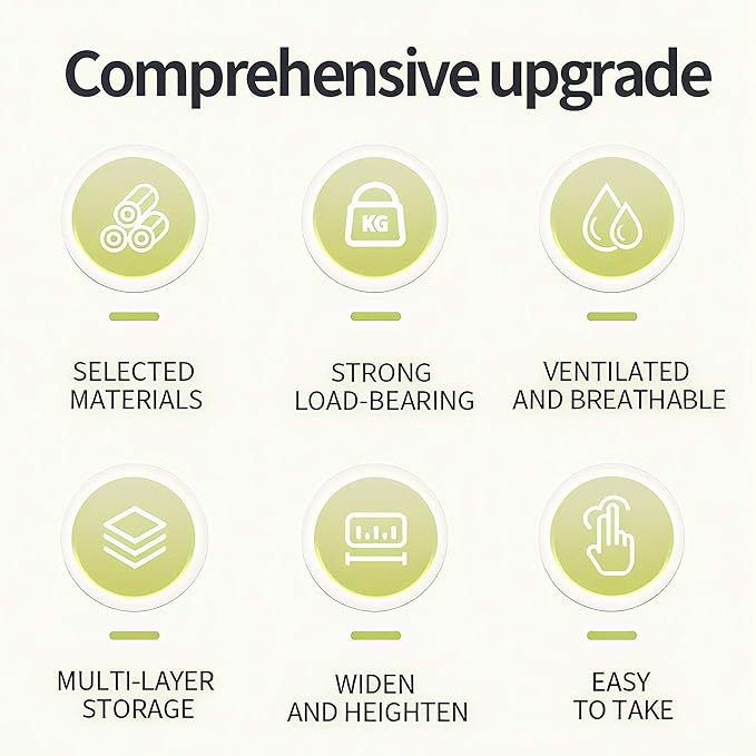 MOUKABAL Sponge Holder for Kitchen Sink, 2-Tier Sink Caddy Organizer with Drain Holes and Hooks, Holds Dishcloth, Sponge & Brushes, Kitchen Countertop Storage for New Home Essentials White