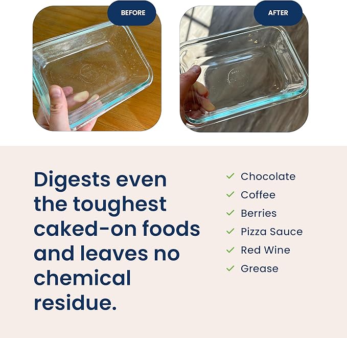 Automatic Dishwasher Detergent Powder - Concentrated Dishwashing Detergent, Dish Soap, Hard Water Stain Remover, Kitchen Cleaning Supplies, No Harmful Ingredients - 12.5 oz (Pack of 1)