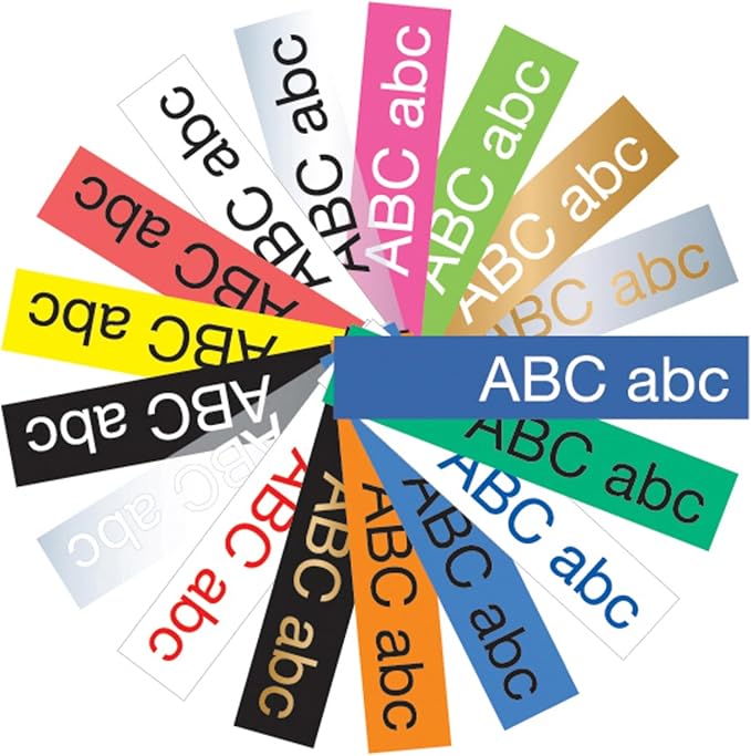 Brother P-touch TZe-PR234 Gold Print on Premium Glitter White Laminated Tape 12mm (0.47”) wide x 8m (26.2’) long, TZEPR234