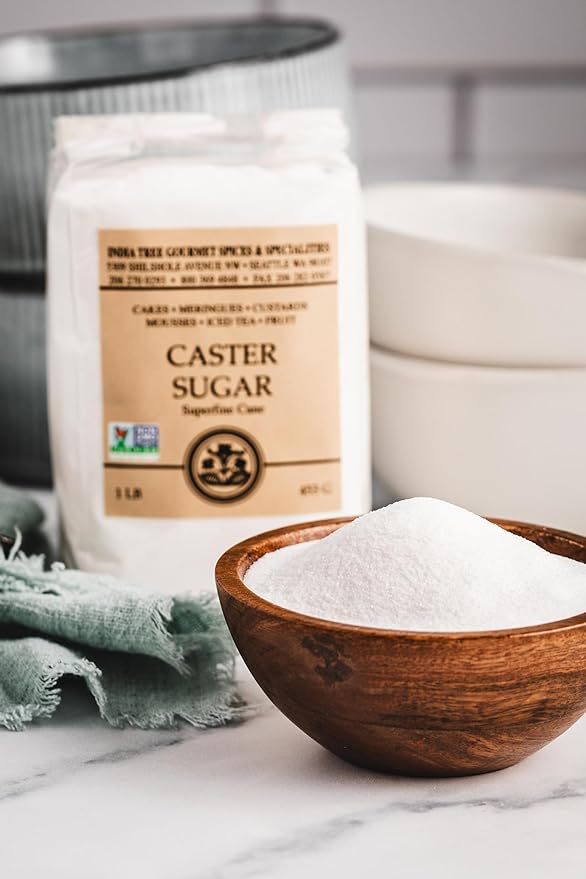 India Tree Superfine Caster Sugar, 1.75 lb | NonGMO, Gluten-Free Premium Baking & Dessert Cane Sugar