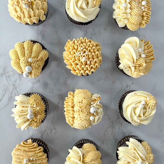 4 in 1 Edible White Pearl Sugar Sprinkles 6 oz, 4 sizes Candy Pearls Ideal for Baking, Cake and Cupcake Toppers, Cookie Decoration, Ice Cream Topping, Wedding Shower Valentines Halloween Christmas