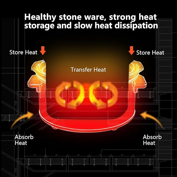 Magnifique 8-Quart Digital Programmable Slow Cooker with Timer - Small Kitchen Appliance for Family Dinners - Serves 10+ People - Heat Settings: Keep Warm, Low and High