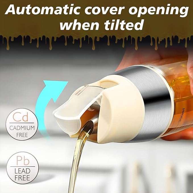 Honey Dispenser No Drip, Maple Syrup Dispenser, Olive Oil Dispensers, Glass Jar with Stand, Beautiful Honey Container, Perfect Oil Pot