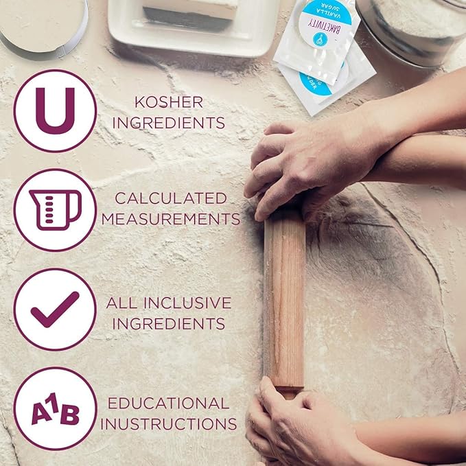 Baketivity Kids Baking DIY Activity Kit - Bake Delicious Confetti Muffins with Pre-Measured Ingredients – Best Gift Idea for Boys and Girls Ages 6-12