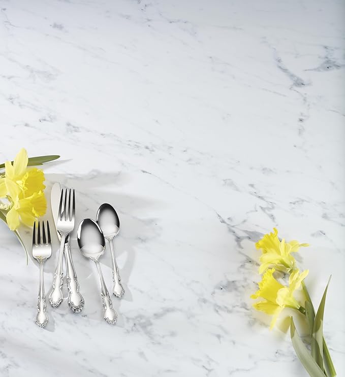 Oneida 2766004C Dover Fine Flatware Dinner Spoons, Set Of 4