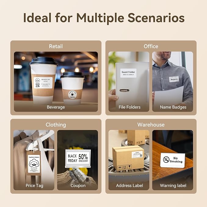 NIIMBOT K3 Label Printer, 3 Inch Label Maker with High-Speed, Bluetooth and USB Connection, Support Smartphone & PC, Thermal Label Maker for Small Business and Home Office