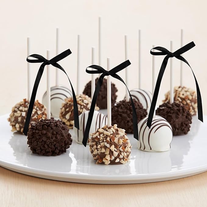 Black Bow Cake Topper Bowknot Ribbons Cupcake Toppers Bow Tie Cake Decorations Black Coquette Bows Cupcake Dessert Picks Happy Birthday Pick for Girl Birthday Princess Wedding Party Supplies 7Pcs