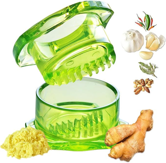Nextrend Garlic Twister 4th Generation - 3-5 Clove Capacity, Dishwasher-safe, BPA-Free (Green)