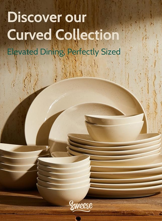 Sweese 5 Inch Porcelain Small 10 oz Bowls Set of 6, for Dessert | Ice cream | Soup | Rice | Fruits | Small Portions - Microwave, Dishwasher, and Oven Safe - Beige