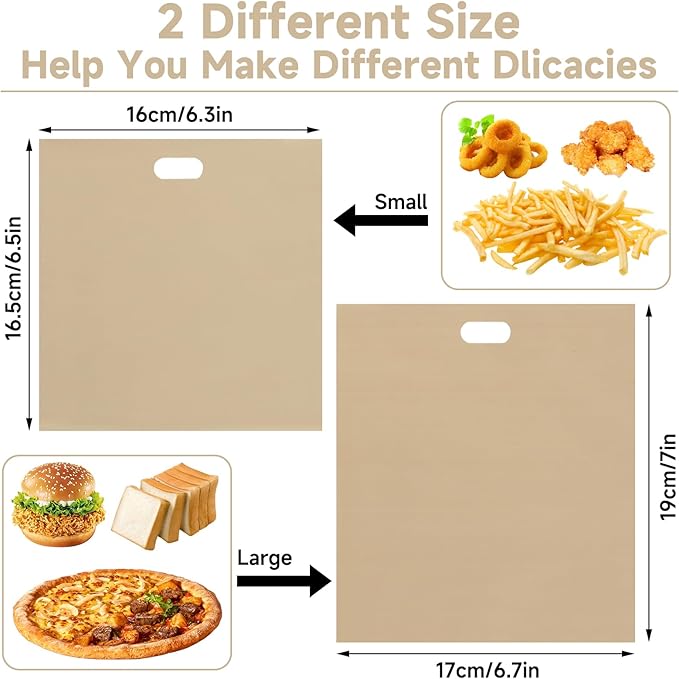 QTLCOHD 24 Pack Toaster Bags, Reusable Nonstick Toaster Grilled Cheese Bags Sleeves, Fiberglass Heat Resistant Sandwich Bag for Snacks Bread