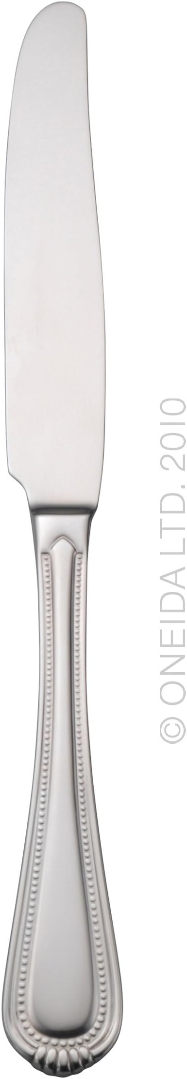 Oneida Silverware Set For 8, Countess 45-Piece Everyday Flatware Set with Serving Utensils, Service For 8, Bead Pearl, 18/0 Stainless Steel, Dishwasher Safe,Knives Spoons & Forks Set (Silver 45 Piece)