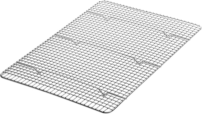 Spring Chef 11.8" x 17" Stainless Steel Cookie Cooling Rack - Oven Safe - Baking Rack for Bacon, BBQ, Jerky, Bread, Pizza, Cake - Fits Half Sheet Roasting Pan - Dishwasher Safe