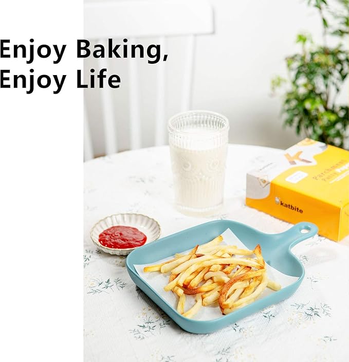 Katbite Hamburger Patty Paper 1000Pcs, 5.5"x5.5" Non Stick Parchment Paper Squares Sheets for Patty Seperate, Burger Press, Ground Beef, Freezing or Candy Wrappers, Use for Oven, Microwave or Freezer