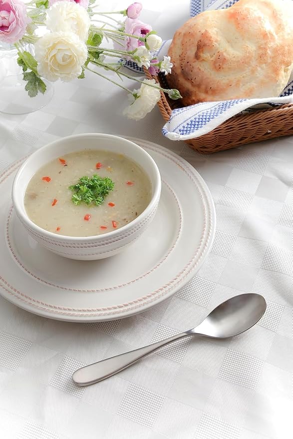 Matte Silverware Set, 18/10 Stainless Steel Satin Flatware, Modern Brushed Finish Cutlery, Dishwasher Safe & Durable, Built to Last (40-Piece, Fidenza)