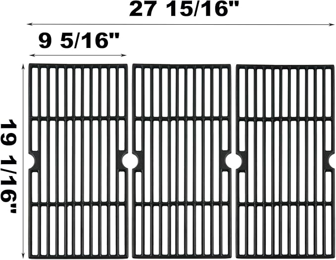 810-1751-S 810-1750-S Grates Replacement Parts for Brinkmann 5 Burner 810-4551-0 Gas Grill Parts Pit Boss PB820PS1 Grates Pit Boss Pro Series 820 820-PS1 Cast Iron Cooking Grids Pit Boss Accessories