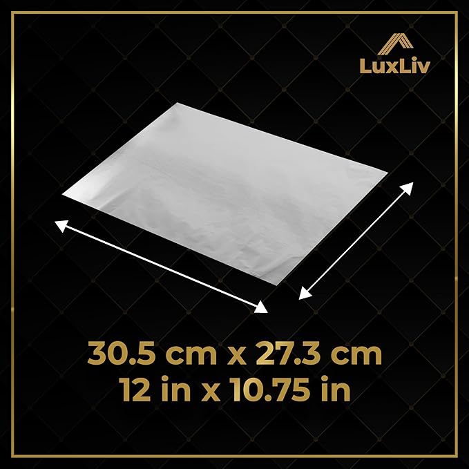 200 Pre-Cut Pop-Up Aluminum Wraps – 12” Heavy-Duty Disposable Wraps for Restaurants & Kitchens, Perfect for Cooking, Storing & Grilling Food