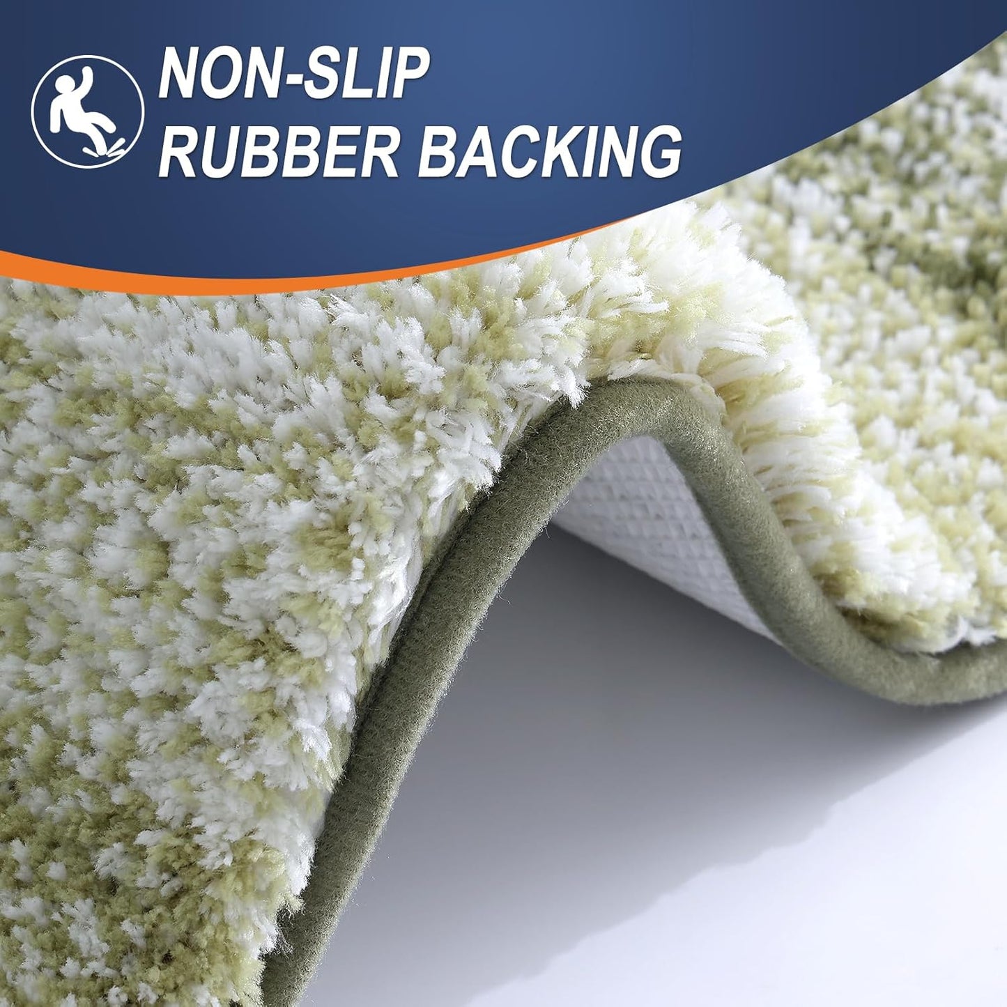 OLANLY Bathroom Rugs Mat 30x20, Extra Soft Absorbent Microfiber Bath Rugs, Rubber Backing, Quick Dry, Machine Washable Bath Mats for Bathroom Floor, Tub and Shower, Home Decor Accessories, Dark Green