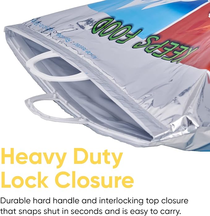 Superio Hot and Cold Insulated Bags for Food Delivery, Grocery Shopping Bags, Food Storage for Hot and Frozen Food for Travel, Disposable Cooler Bag, Reinforced Thermal Lunch Bag (4, 13"x7"x15.5")