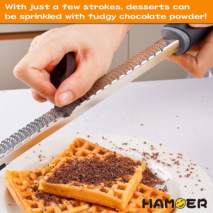 Grater Citrus Orange Lime Lemon Slicer with Channel Knife Stainless steel with non-slip rubber handle 2-pcs multi-tool set