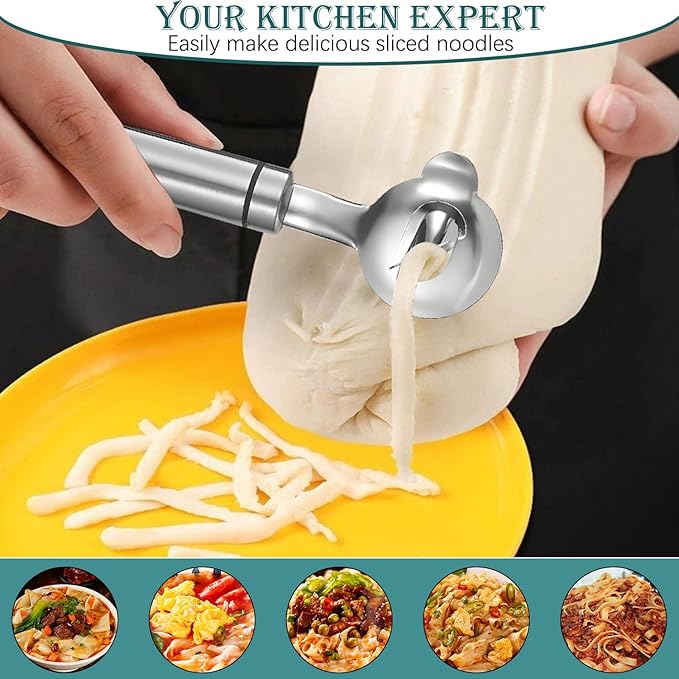 3 Pack Cactus Peeler Spoon,2025 Stainless Steel Cuchara Pelador de Nopales,Multi-Function Cactus Peeling Knife Tool,Sliced Chinese Noodle Cutter for Cooking Kitchen Gadgets