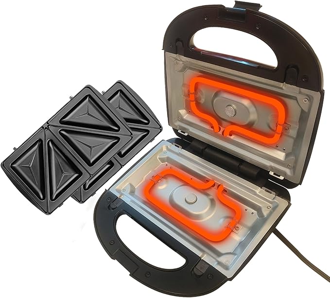 3-in-1 Sandwich,Waffle & Cute Animal Pancake Maker,Multifunctional Breakfast Machine Set with Removable Panel Non-Stick Plates for Grilled Cheese,Tuna Melts,Burgers,Steaks and Snacks,Home,Commercial