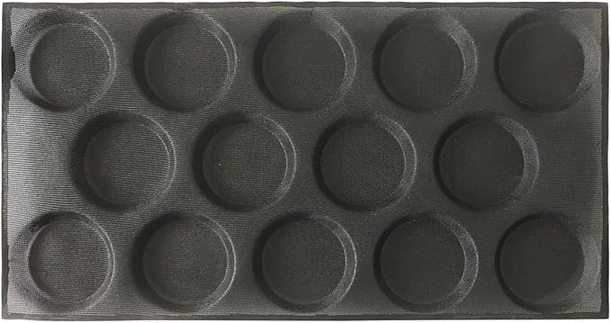 Bluedrop Silicone Hamburger Bread Forms Perforated Silicone Bakery Molds Tartlets Pita Moulds Sheets Food Grade for Industrial Large Size