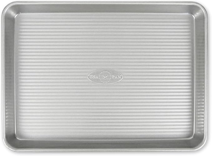 USA Pan Bakeware Nonstick Quarter Sheet Pan, Baking Sheet Aluminized Steel