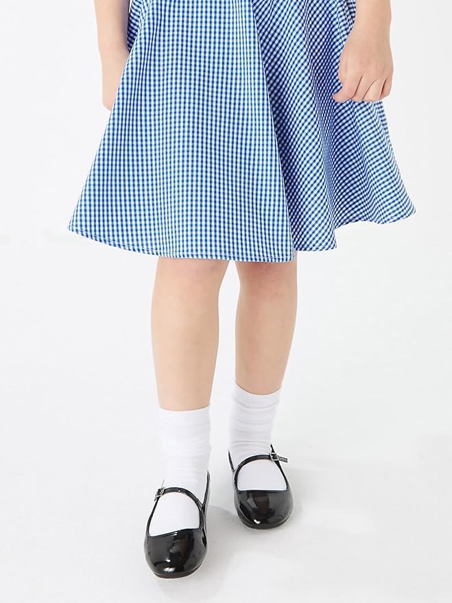 COTTON DAY Unisex Little Kids Youth Boys Girls Soft Cotton Crew Dress Socks Seamless Toe Black White Gray Navy 6 Pack