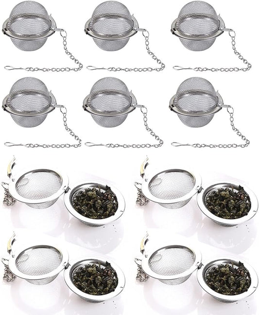 10PCS Tea Infuser, Upgraded Tea Strainer, Premium Tea Infusers for Loose Tea, Tea Steeper, Tea Ball for Tea Flavoring Herbal Spices Seasonings