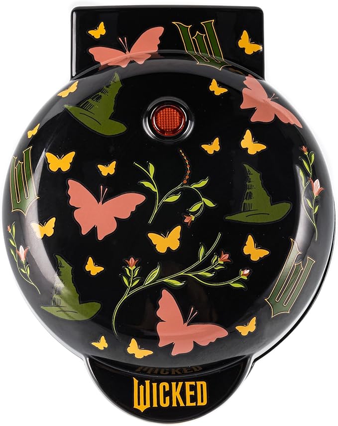 Uncanny Brands Wicked Mini Waffle Maker – Wicked Witch Waffles – Easy to Use and Clean