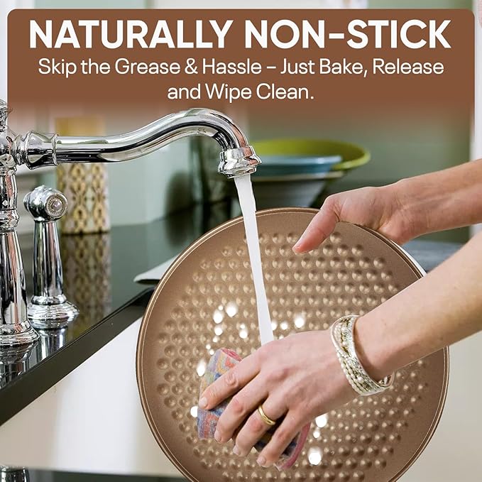 Good Dee's Circle Springform Cake Pan 9” - Non Stick Ceramic Coating - Free From Forever Chemicals - Perfect for Birthday Cakes, Tartes, & More - Cream