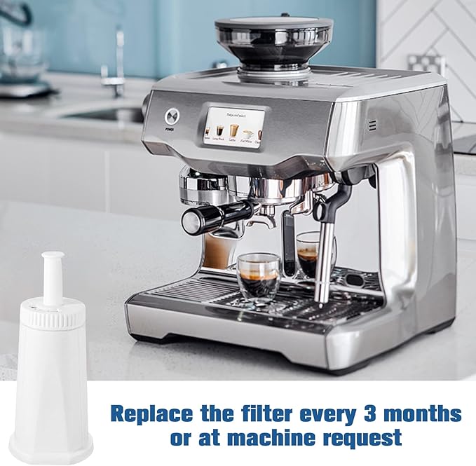 8 Pack Replacement Water Filter for Breville Espresso Machine Barista Touch Bes880, Barista Pro BES878, Oracle Touch BES990, Oracle BES980, Dual Boiler BES920 Bambino ClaroSwiss Sage by Funmit