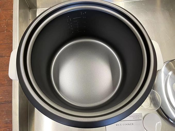 Pantin Commercial Electric Rice Cooker – 20 Cups Raw / 40 Cups Cooked Capacity w/Measuring Cup & Scoop – High-Efficiency Large Rice Cooker Commercial Rice Cooker for Restaurants, Hotels and Catering