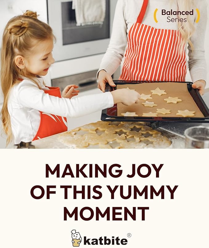 Katbite 130 Pcs Parchment Paper Sheets, 9x13 Inches Unbleached Baking Paper Non-Stick for Gently Baking, Pre-cut Parchment Paper Suitable for Baking, Cooking,Air Fryer [Balanced Series]