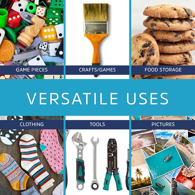 1000 Count, 6" x 8" Zip Bags, 2 Mil Thick Clear Plastic Reclosable Zipper Lock Bags with Write-on White Block, with Resealable Zip Top Lock for Food Storage, Sandwiches, Jewelry, Candy.