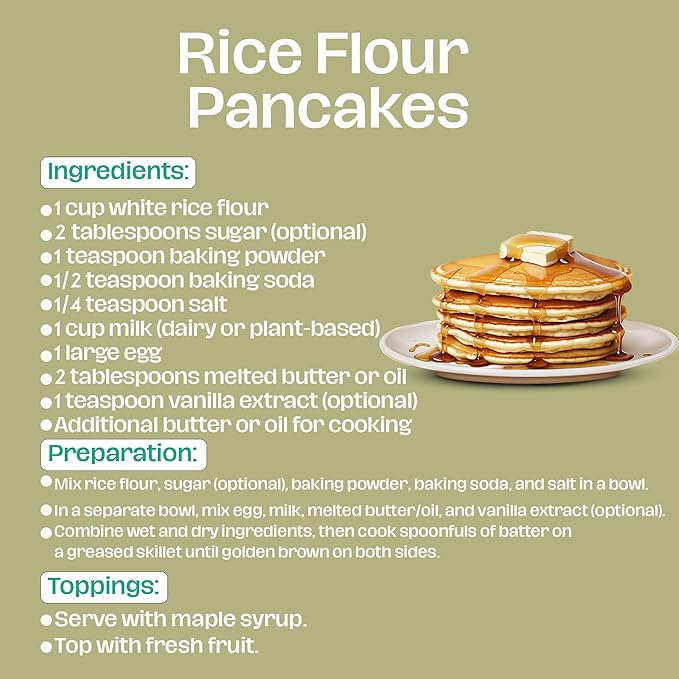 LiveKuna - White Rice Flour, Superfine White Rice Flour, Alternative for Brown Rice Flour, Thai Rice Flour, and Sweet Rice Flour