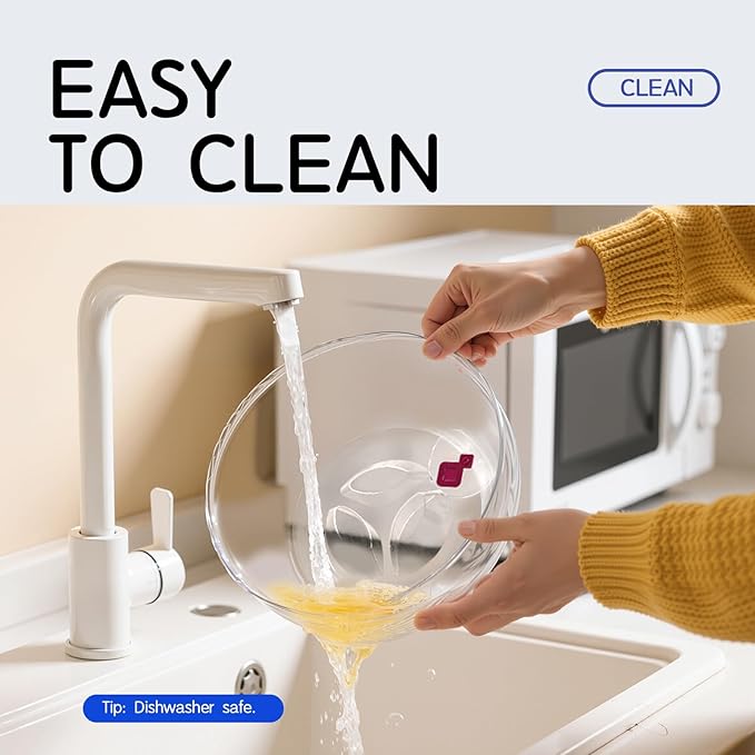 Microwave Splatter Cover 12 Inch Large Plate Cover for Microwave Oven 2 in 1 Food Grade Plastic with Silicone Air Vent Tall Lid BPA Free 3 Pack Clear