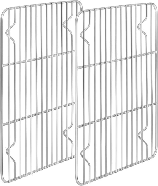 Stainless Steel Cooling Racks Set of 2, Homikit 11.6”*9.1” Heavy Duty Wire Baking Rack for Cooking Roasting Grilling Bacon Cake Cookies, Non Toxic & Rust Free