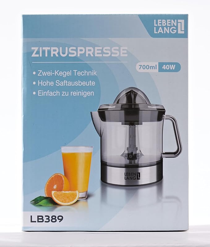 Electric Citrus juicer - 2 cones & BPA-free I High juice yield & Large Volume I 24oz Orange juicer squeezer I Esprimidoras electrico Exprimidor de limones y jugo naranjas for Juicers Machine