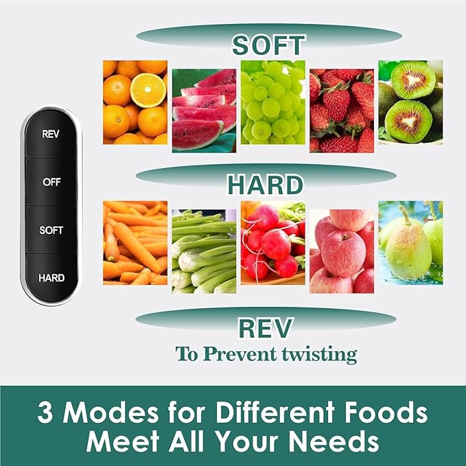 Cold Press Juicer, Masticating Slow Juicer, High Juice Yield Juicer Machines for Fruit & Vegetable, Nutrient and Vitamin Dense,BPA-Free, Easy to Clean(Purple)