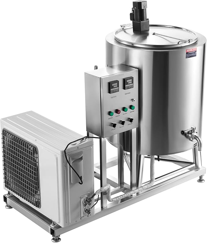 VEVOR Milk Pasteurizer 150L, Commercial Milk Pasteurization Machine, Food Grade 304 Stainless Steel, Professional Pasteurization with Time and Temperature Control, for Milk Juice Yogurt Sterilization