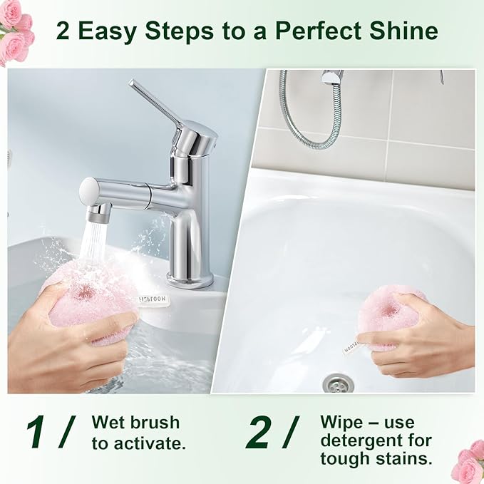 Hard Bristle Crevice Cleaning Brush & Non Scratch Soft Scrub Brush Set, 6-Pack: 4 Stiff Gap Brush+2 Gentle Scrubber, Bathroom & Kitchen Cleaning Tool for Grout Sink Faucet Tub and More