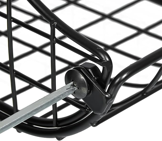 4-Pack Stackable Canned Food Organizer with Handles for Kitchen, Soda Can Organizer for Pantry Shelves, Wire Cabinet Shelf for Can Storage, Foldable Soda Dispenser, Patent Pending, Black