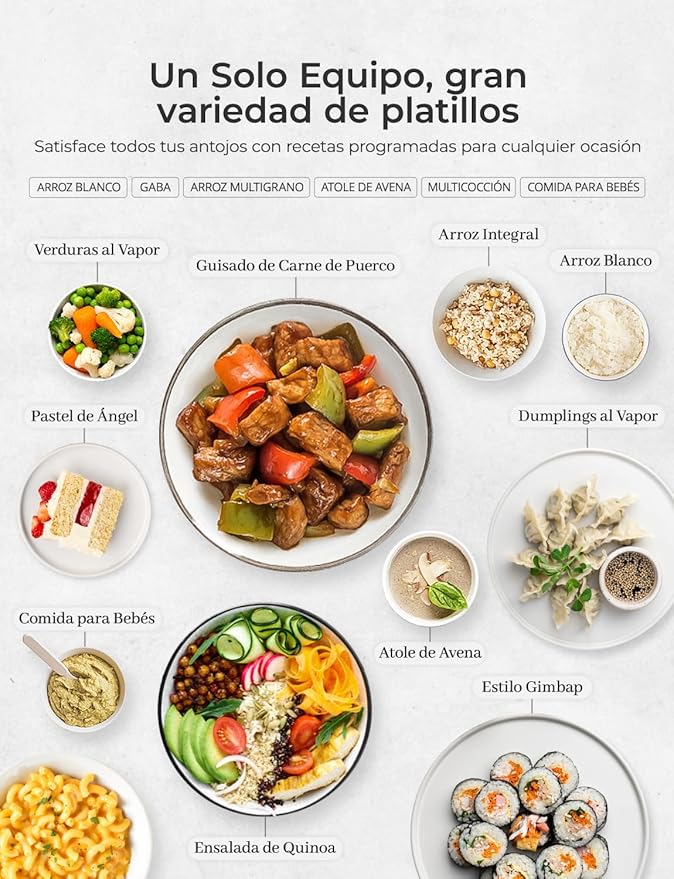 CUCKOO Rice Cooker 6 Cup Uncooked / 12 Cup Cooked, Modern Fuzzy Logic Rice Cooker Small with Delay Timer & Keep Warm Setting, Versatile Food Steamer for Cooking, Non-Stick Inner Pot, Gray (CR-0675FG)