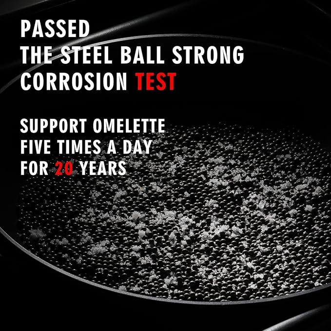 MsMk 10-Piece Pots and Pans Set non stick, Cookware Sets for building a starter kitchen or refreshing, Even Heating, Easy Clean-Up, Comfortable Handling, Induction Compatibility