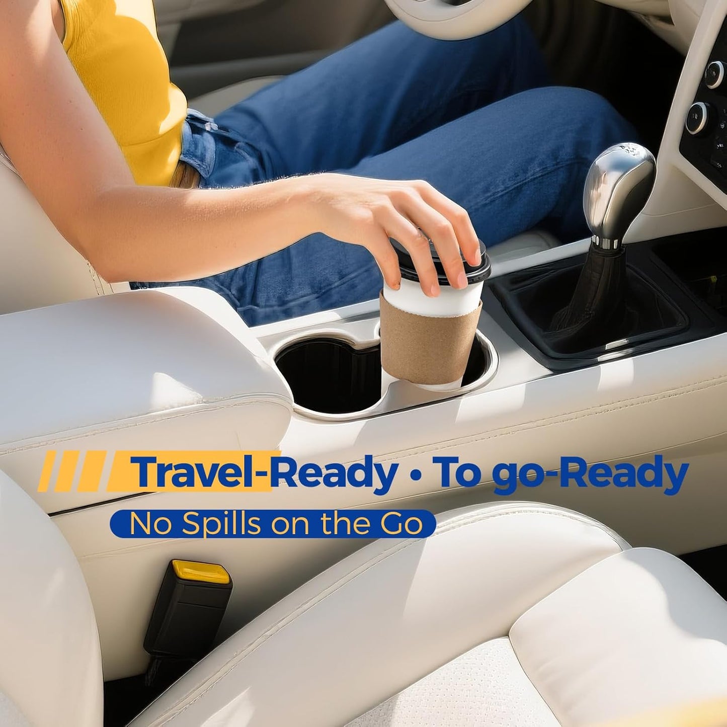 Fit Meal Prep 50 Pack 20 oz Disposable Coffee Cups with Lids, Sleeves, Leak-Proof To Go Coffee Cups with Lids, Durable Paper Cups for Hot Beverage, Home, Office, Party